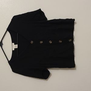 Button down crop top